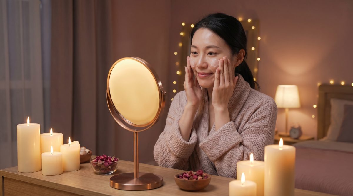 香蕉视频夜间护肤视频演示，女性自我照顾生活视频，温暖疗愈氛围，hre16nm.cn